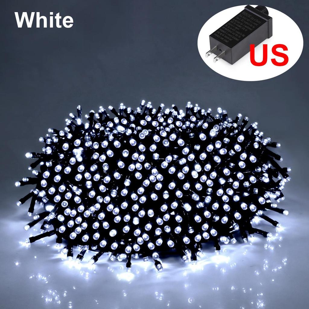 Christmas Lights 10M 20M 30M 50M 100M Decorative LED String Fairy Light Outdoor Garland Lamp For Wedding Holiday Garden Lighting 220V 110V