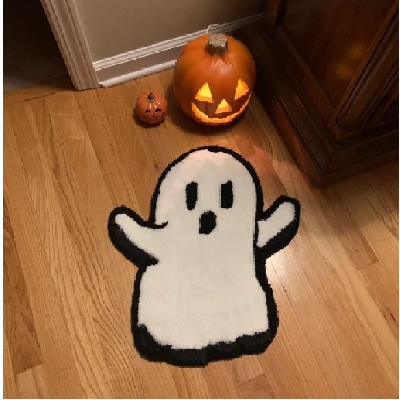 Hot Selling Halloween Door Mat Absorbent Non-slip Bath Mat Pumpkin Skull Lip Creative Gift Floor Rug