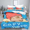 Cartoon Capibara Duvet Cover Pillowcase Bedding Set Children Bedroom Decor Single Double Large king King Queen Size Gift