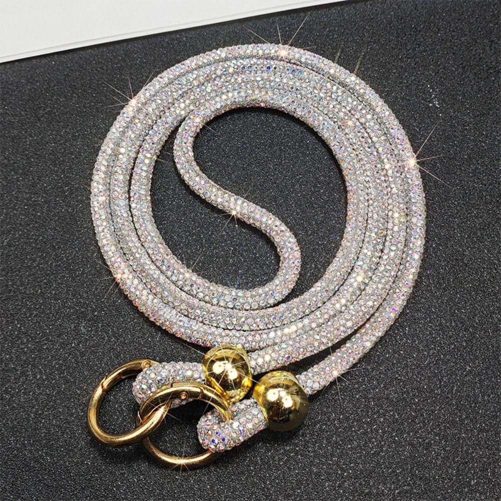 Яркий ремешок для телефона со стразами, чехол для телефона с цепочкой, ремешки, аксессуары для телефона