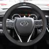Genuine Leather Steering Wheel Cover Toyota Camry 2006-2014 Universal Fit 38cm Diameter Sport Style