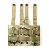 SHENKEL Open-Top 3-Row Magazine Pouch, Camouflage, Multicam MOLLE, for M4, M16, AK, and Airsoft