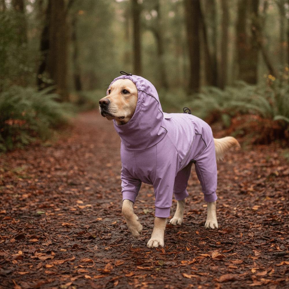 Waterproof Dog Hooded Raincoat Windproof Dog Rain Jacket Pet Waterproof Clothes Outdoor