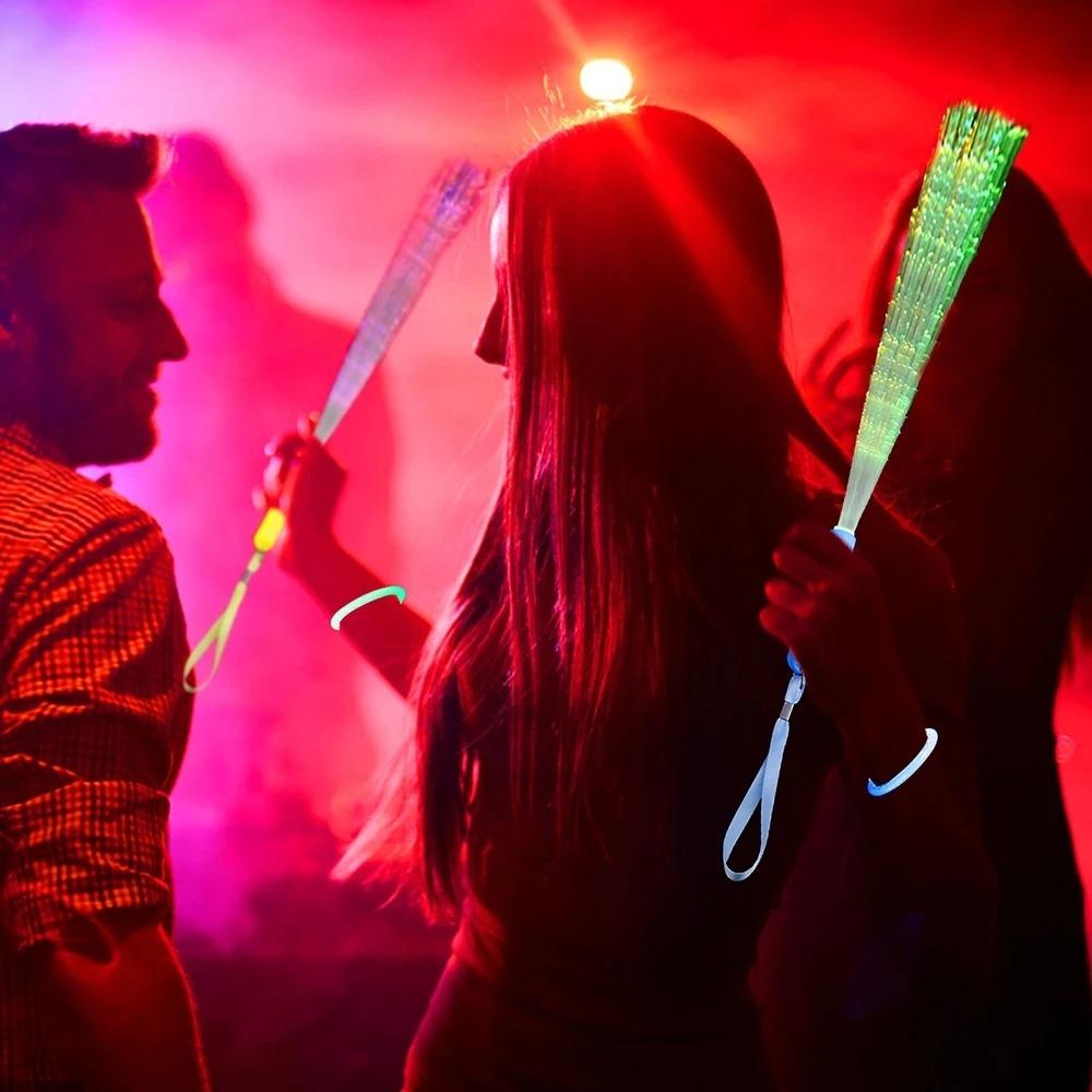 Светодиодная палочка-активатор Цветная фиброоптическая палочка-активатор Светодиодная игрушка Вечеринка Ночник Реквизит Рождество Подарок на день рождения Свадебная вечеринка Подарки