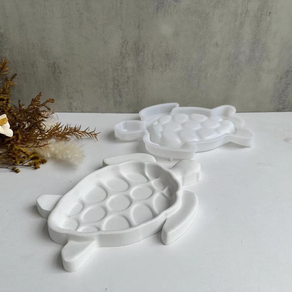 Новая силиконовая форма для подноса с изображением морской черепахи, поднос для фруктов, форма для самостоятельной сборки из гипсовой глины и эпоксидной смолы, подставка под ювелирные изделия, силиконовая форма для домашнего декора
