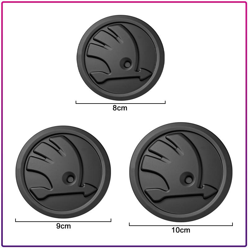 kypxb3 1Pcs 80/90/100MM Car Logo Front Hood Rear Trunk Emblem Styling For Skoda Octavia MK2 MK3 2 3 A7 Fabia Karoq Kodiaq Superb Rapid