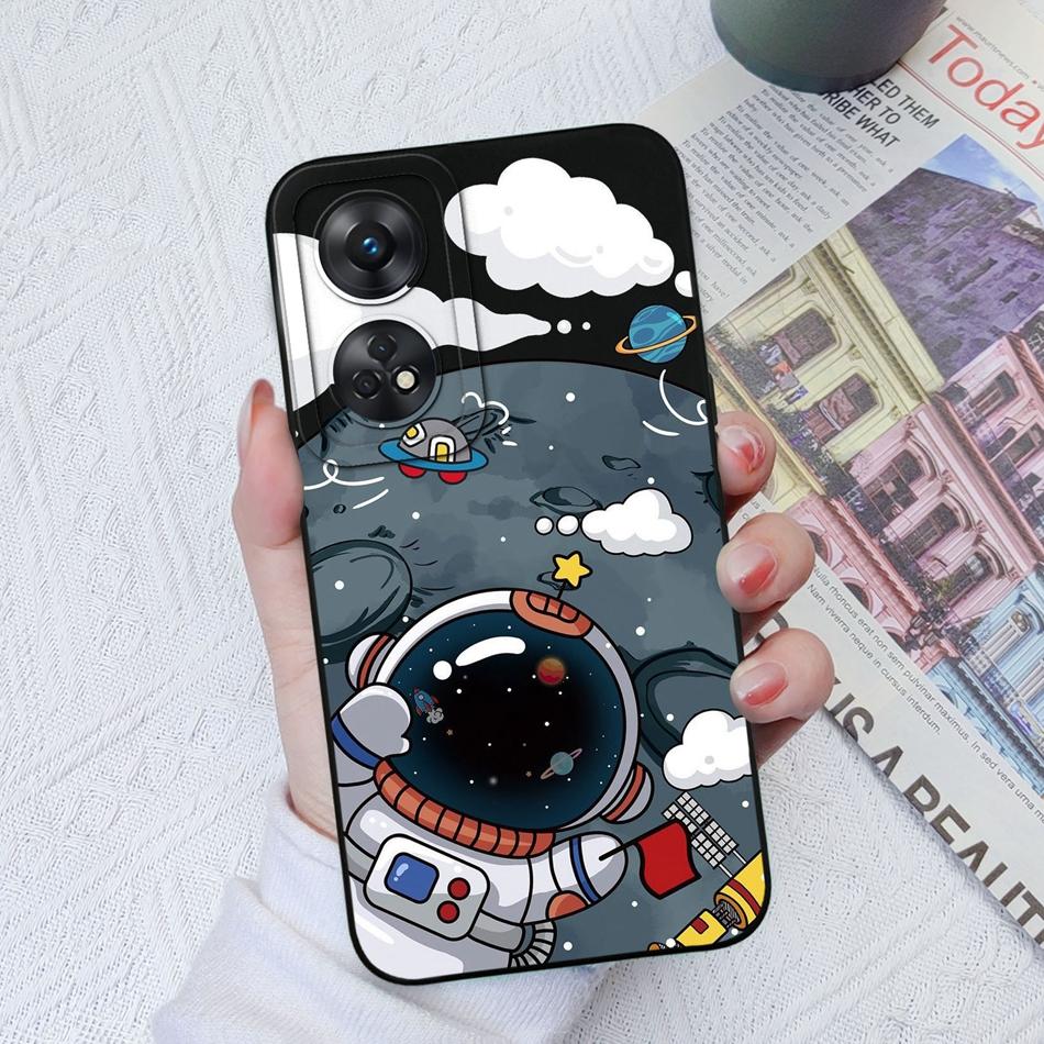 Чехол для телефона OPPO Reno 8T 4G 5G 8Z 8Lite, чехол с мультяшной камерой, бампер из жидкого силикона для OPPO Reno8 T, чехлы, подарок