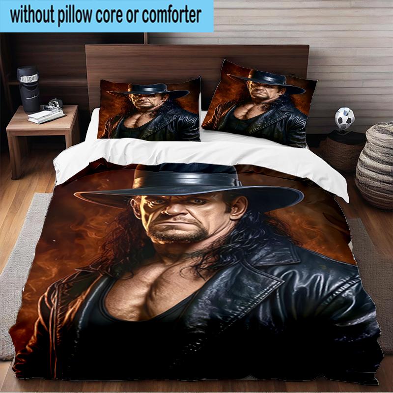 3PCS Moonlit Graveyard Undertaker Bedding Set,Including 1pc Duvet Cover And 2pcs Pillowcases Perfect for Bedroom, Dormitory, Fan Christmas gift