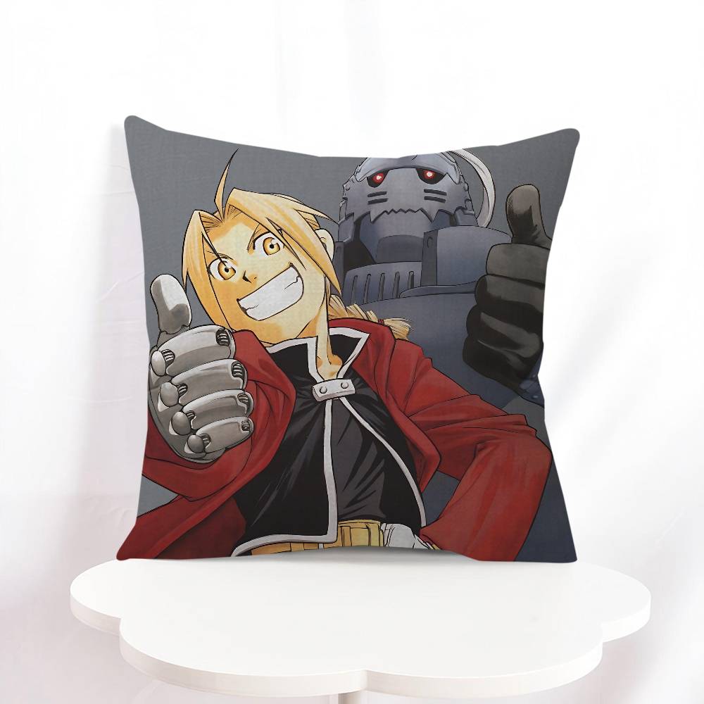 E-Edward Elric Cushion Cover 30x50 Polyester Sofa Cushions Decorative Throw Pillows Home Decoration Pillowcover