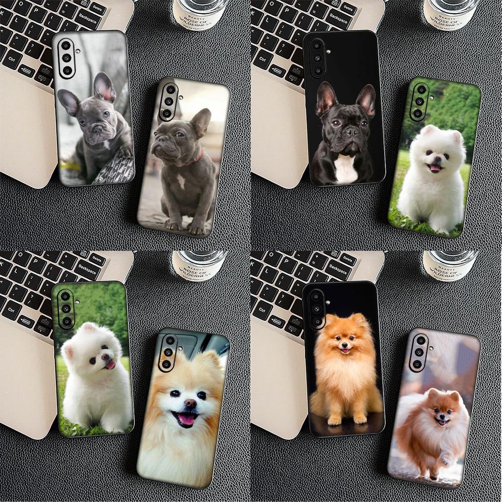 Cover France Bulldog Pomeranian Dog for OPPO A40 A80 A60 A38 A79 A15 A16 A17 A18 A58 A78 A57 A53 A40M 4G 5G Phone Case