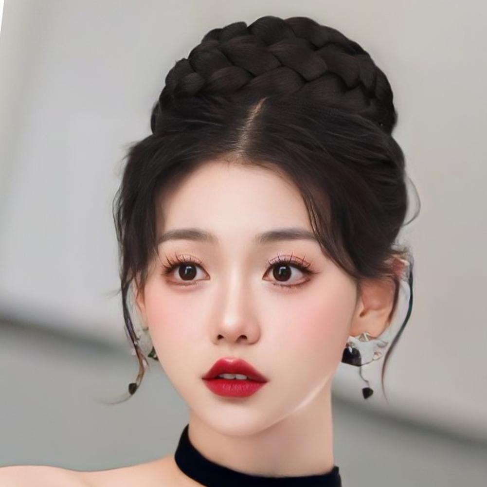 Парик Maruko Hair Bun, женская наследница, голова принцессы, имитация пучка волос, аксессуар для волос, повязка на голову для пучка волос невесты
