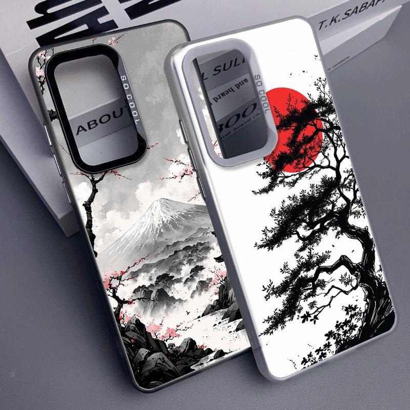 Японский минималистичный чехол для телефона с сосной для Samsung A17 A16 A15 A14 A13 A57 A56 A55 A54 A53 A37 A36 A35 A34 A33 A26 A25 A2