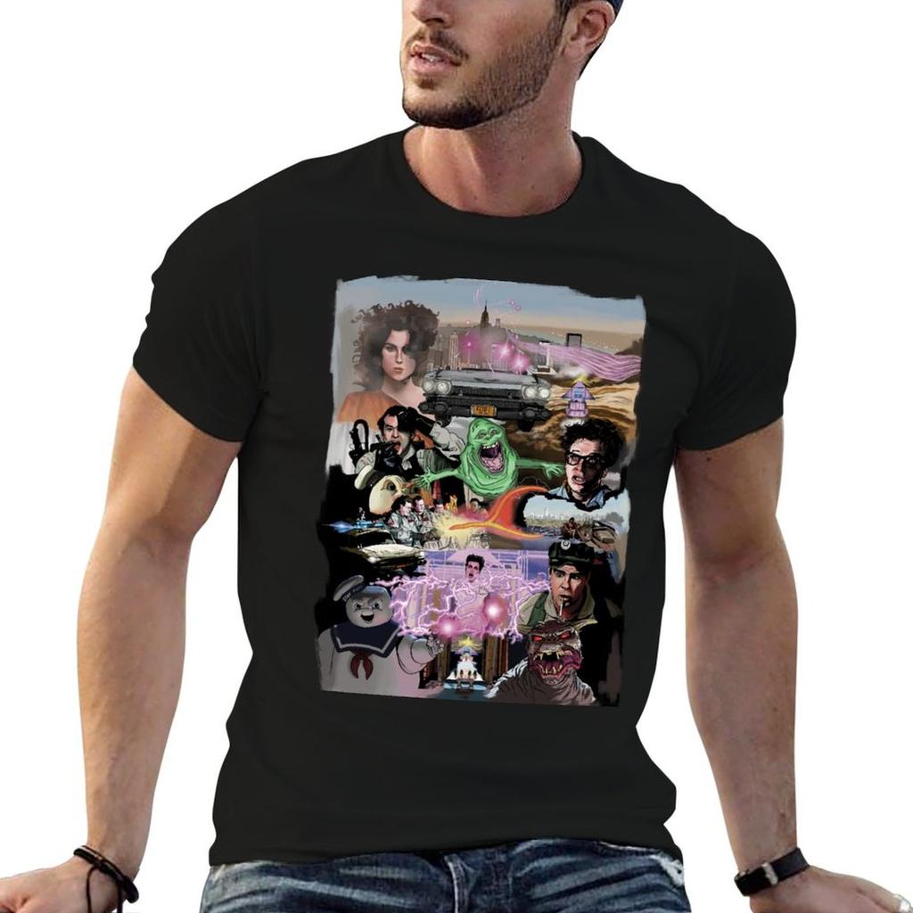 Ghostbusters Comic Montage Tshirt Unisex T Shirt Heavy Cotton Unisex T Shirt Cotton High Quality T Shirt Unisex Casual Tshirt