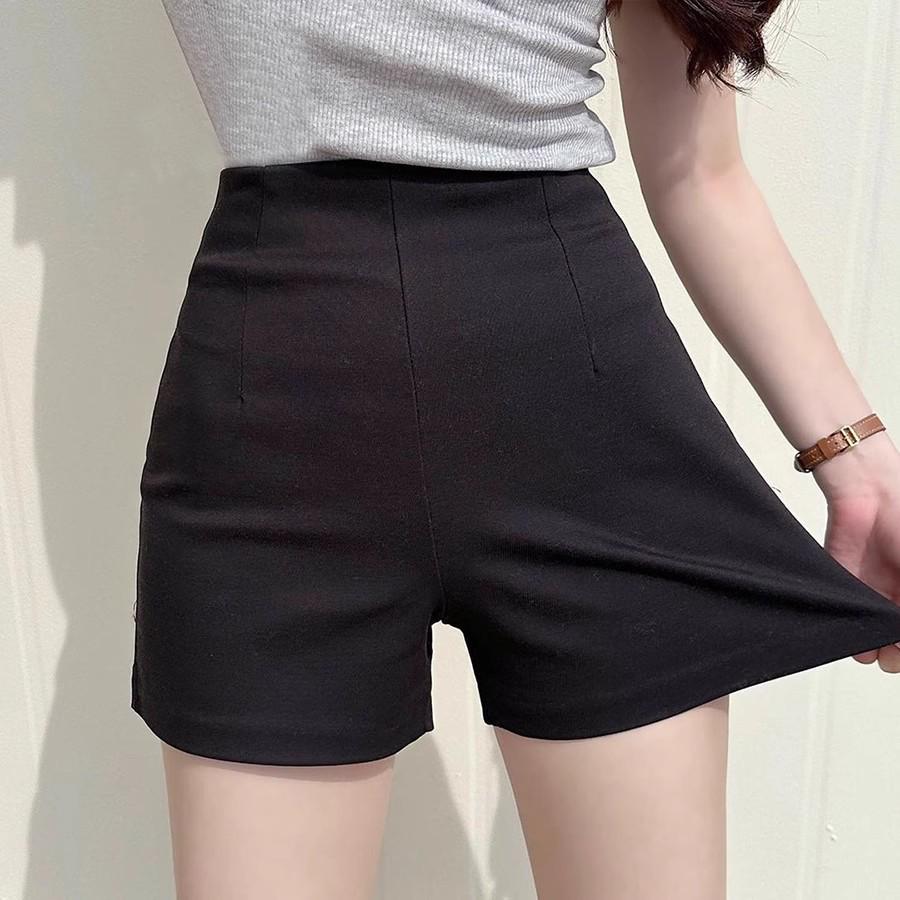 Женские летние белые облегающие шорты с высокой талией