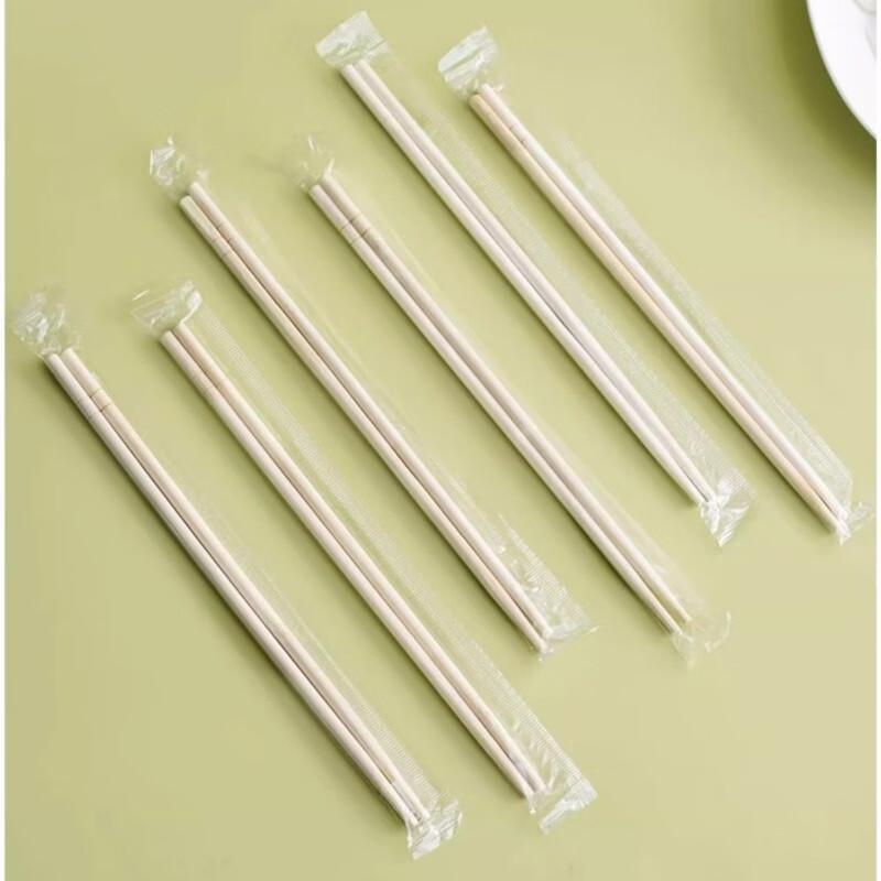 Fánshùn Individually Wrapped Disposable Bamboo Chopsticks (20 Pairs)