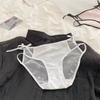 Women's Sweet Bow Sexy Satin Cotton Crotch Breathable Seamless Panties