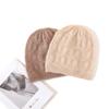 Cashmere Autumn and Winter New Style Women's High End Solid Color Wavy Thickened Ear Protection Warm Fashion Casual Knitted Hat