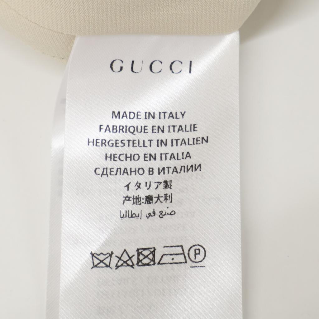 Gucci [Beauty / Domestic Regular] 528977 Side Sherry Line Half Sleeve Dress 38 IvoryUsed