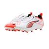 Puma Ultra 5 Series Play Sports Эластичные Модные Низкие Детские Футбольные Бутсы Детские кроссовки Белый Красный 108170-01