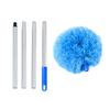 Long Handled Extendable Feather Duster Rings Shape Reusable Ceiling Fan Duster Aluminum Alloy Splicing Microfiber Cleaner Brush