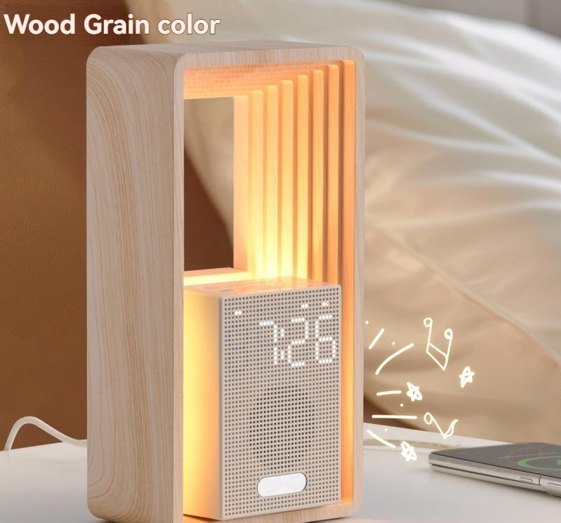 Analog Sunrise Wake-up Alarm Clock White Noise Sleep Sound Night Light High Value Bedside Table Lamp