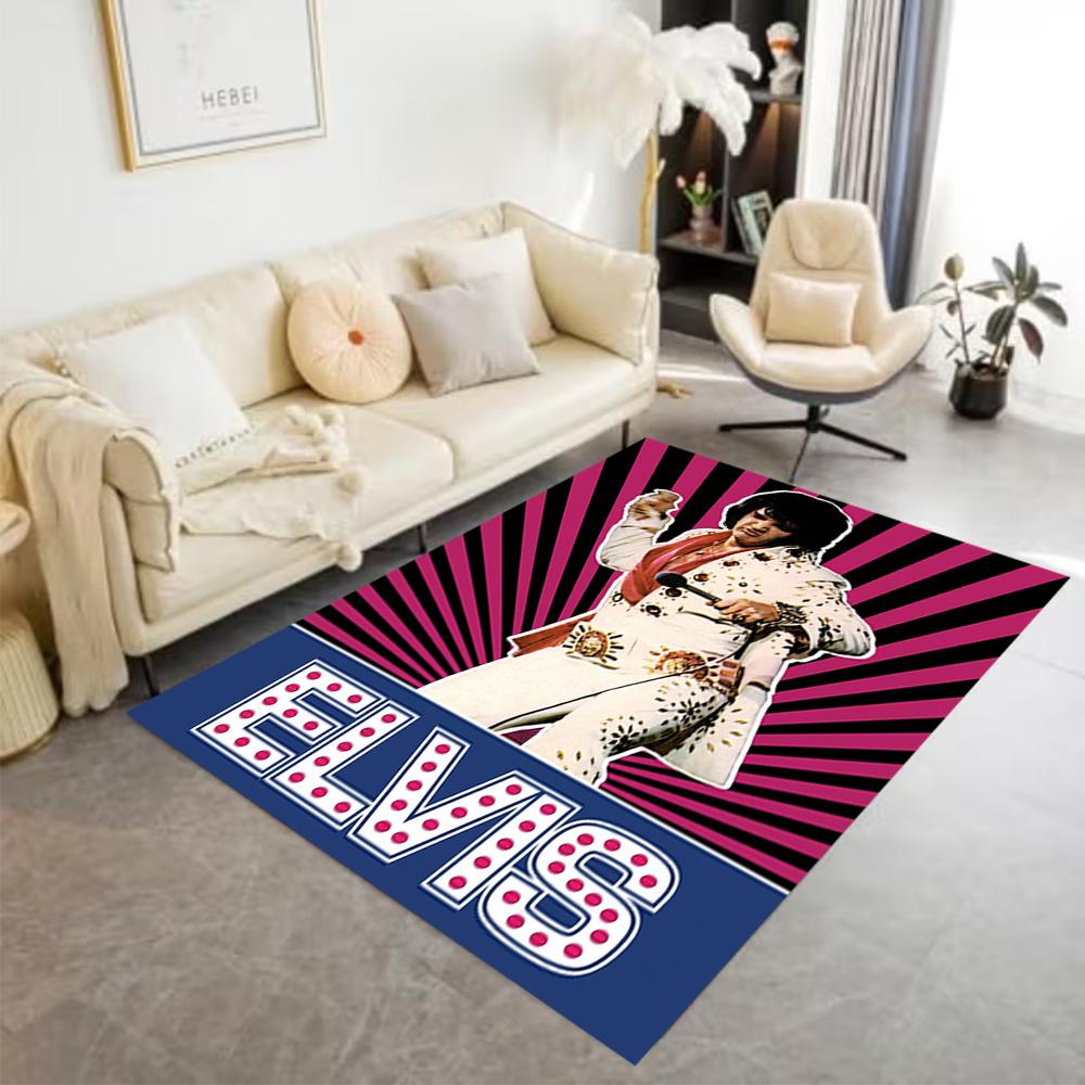 Elvis Presley: Iconic Performances Carpet Perfect for Balcony Playrooms Bedrooms Outdoor Antislip Carpet Decorate Offices