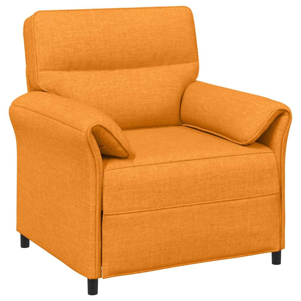 Sofa Set 2 pcs Dark Yellow Fabric