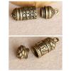 Keychains Brass Buddha Guanyin Hanging Pill Box Medicine Case Container Bottle