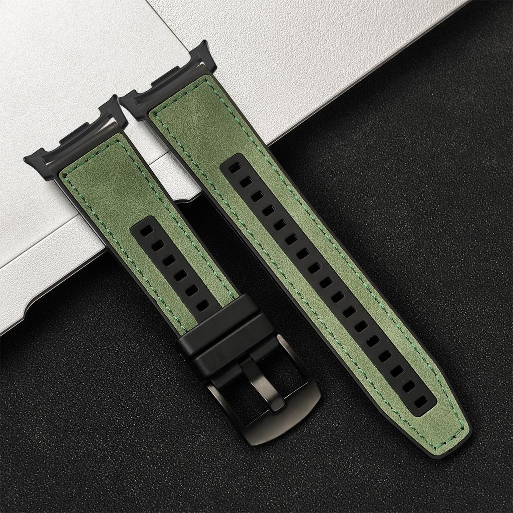 Кожаный силиконовый ремешок для Samsung Galaxy Watch 8/8 Classic 40 мм 44 мм 46 мм спортивный браслет для Galaxy Watch Ultra 2025 47 мм
