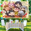 BIRTHDAY Danganronpa Anime  Photo Backdrop Kids Happy Birthday Party Photography Backgrounds Banner Photoshoot Backdrops