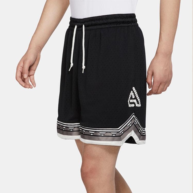 Nike Dri-Fit Mesh Повседневные спортивные быстросохнущие дышащие влагоотводящие шорты на шнуровке для баскетбола мужские шорты черные DQ5657-010