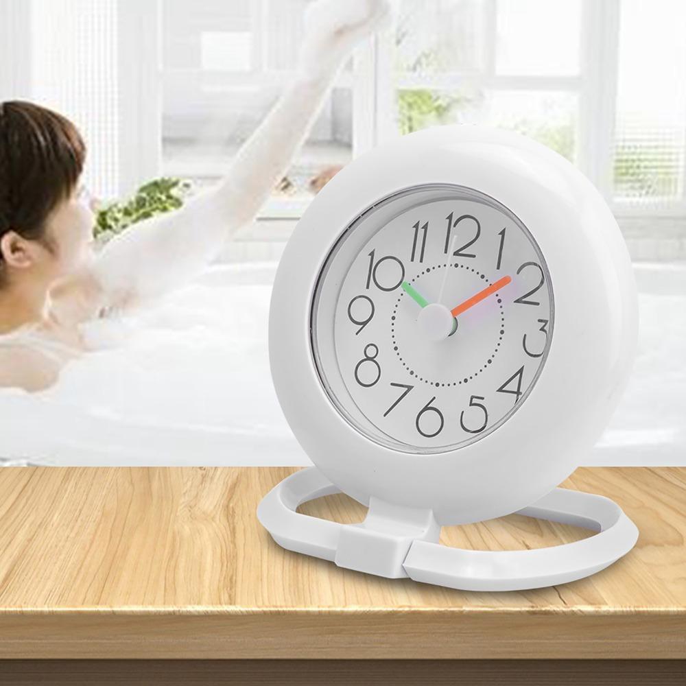 Waterproof Design Shower Clock Plastic Hanging Table Clock Bathroom Wall Clock Home Decoration