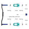 LETOYO Fishing Wheel Handle Replacement Double Rocker Arm Grip Handle Baitcast Reel Crank Arm Modified Accessories for Spinning
