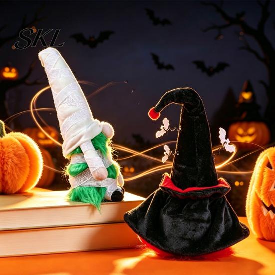 Halloween Outdoor Decorations Gnome Decor, Faceless Vampire Bat Doll Figurine for Shelf Table, Spooky Cute Ornament Party Home, Trick or Treat Festive