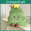 Soft Smiling Christmas Tree Plush Cushion With Pp Cotton For Cozy Home Decor