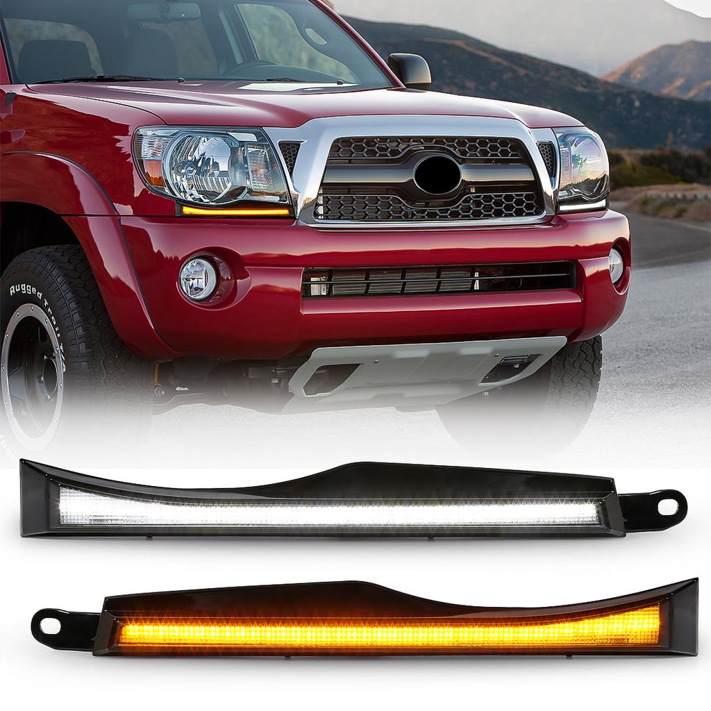 Для Toyota Tacoma 2005 - 2011 дневные ходовые огни светодиодные DRL указатель поворота решетка воздухозаборника крышка