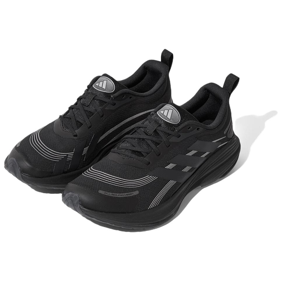 adidas Коллекция Yingfeng Удобная и легкая амортизация Нескользящие Дышащие Беговые кроссовки Унисекс Черный KJ3894