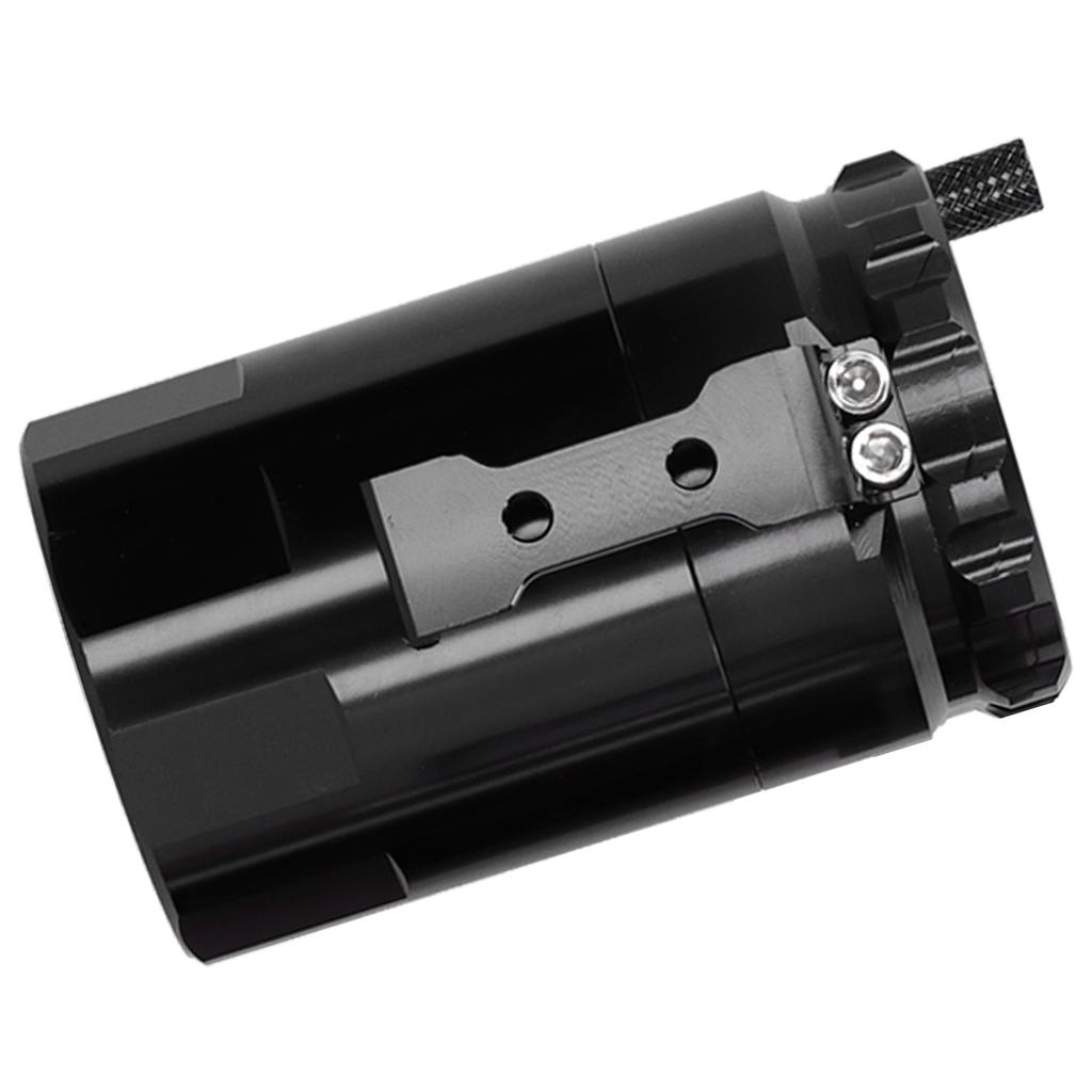 Универсальный автомобильный маслоуловитель с сапуном, резервуар с монтажными деталями, алюминиевый сплав, черный