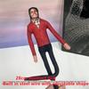 Michael Jackson Cosplay Prop Doll Plush Figure Abstract Joint Mobility Dolls Soft Stuffed Room Decoration Props Collection Gift