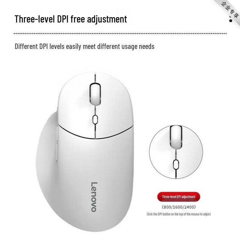 Lenovo Эргономичная беспроводная мышь M27 с двумя режимами