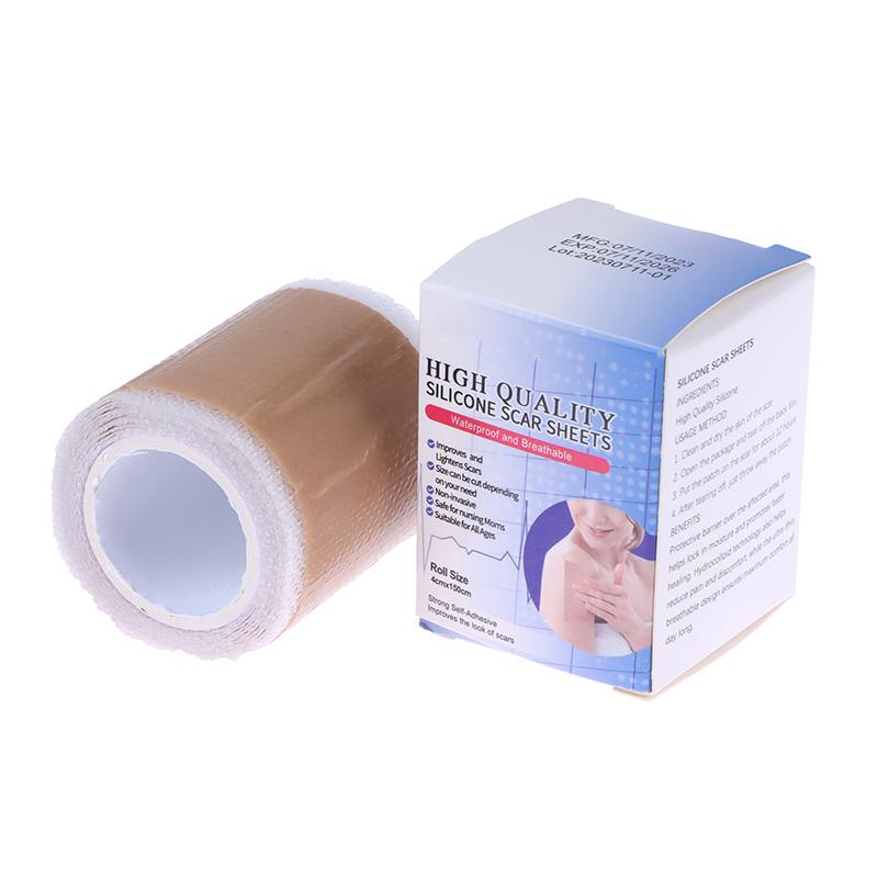 Силиконовые пластыри для рубцов, безболезненная лента для ремонта рубцов, рулон, эффективные полоски для удаления рубцов при кесаревом сечении, келоидная хирургия, ожоги, акне