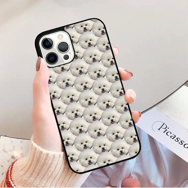 Милый Мультяшный Бишон Фризе Чехол для Телефона для iPhone 17 Air 16 16e 15 Plus для Apple 13 11 12 14 Pro Max Чехол coque fundas