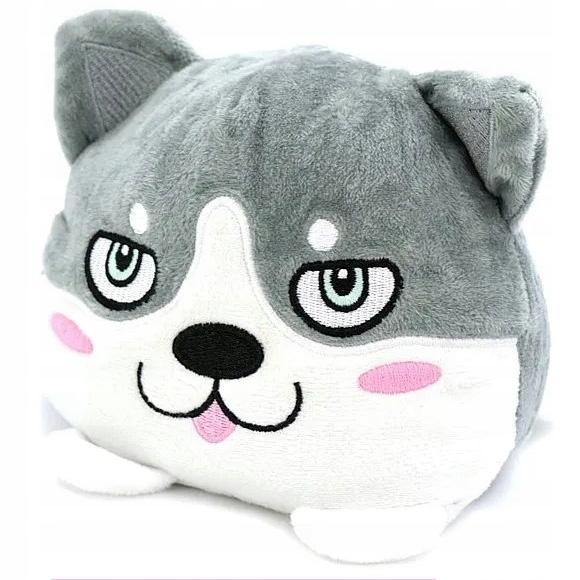 Maskotka Piesek Husky Dwustronny Zmienia Minkę Pies Flipek Pluszak 2 W 1