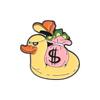 Creative US Dollar Money Collection Enamel Pins Cartoon Banknote Get Rich Brooches Backpack Lapel Badge Funny Jewelry for Gift