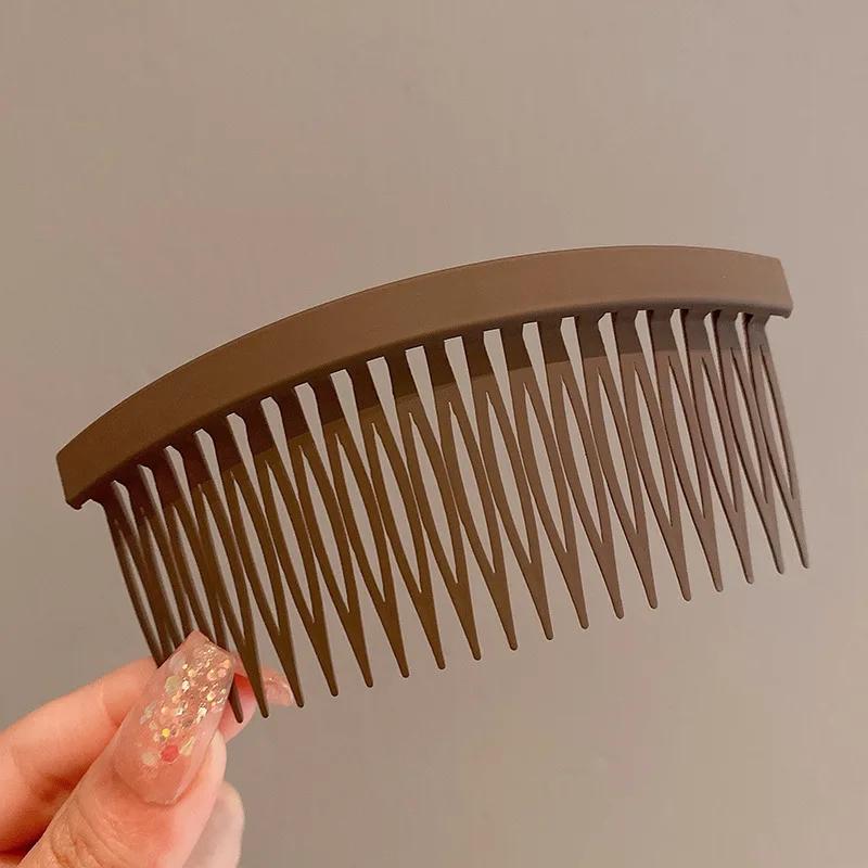 Женский однотонный гребень для волос, большая простая шпилька для челки, фиксированная укладка, повязка на голову для сломанных волос, аксессуары для волос