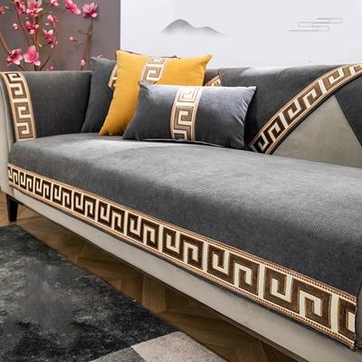 Зимняя толстая подушка для дивана Мягкий плюшевый чехол для дивана Диванное полотенце Универсальные чехлы для диванов из синели Four Seasons Нескользящий коврик Гостиная