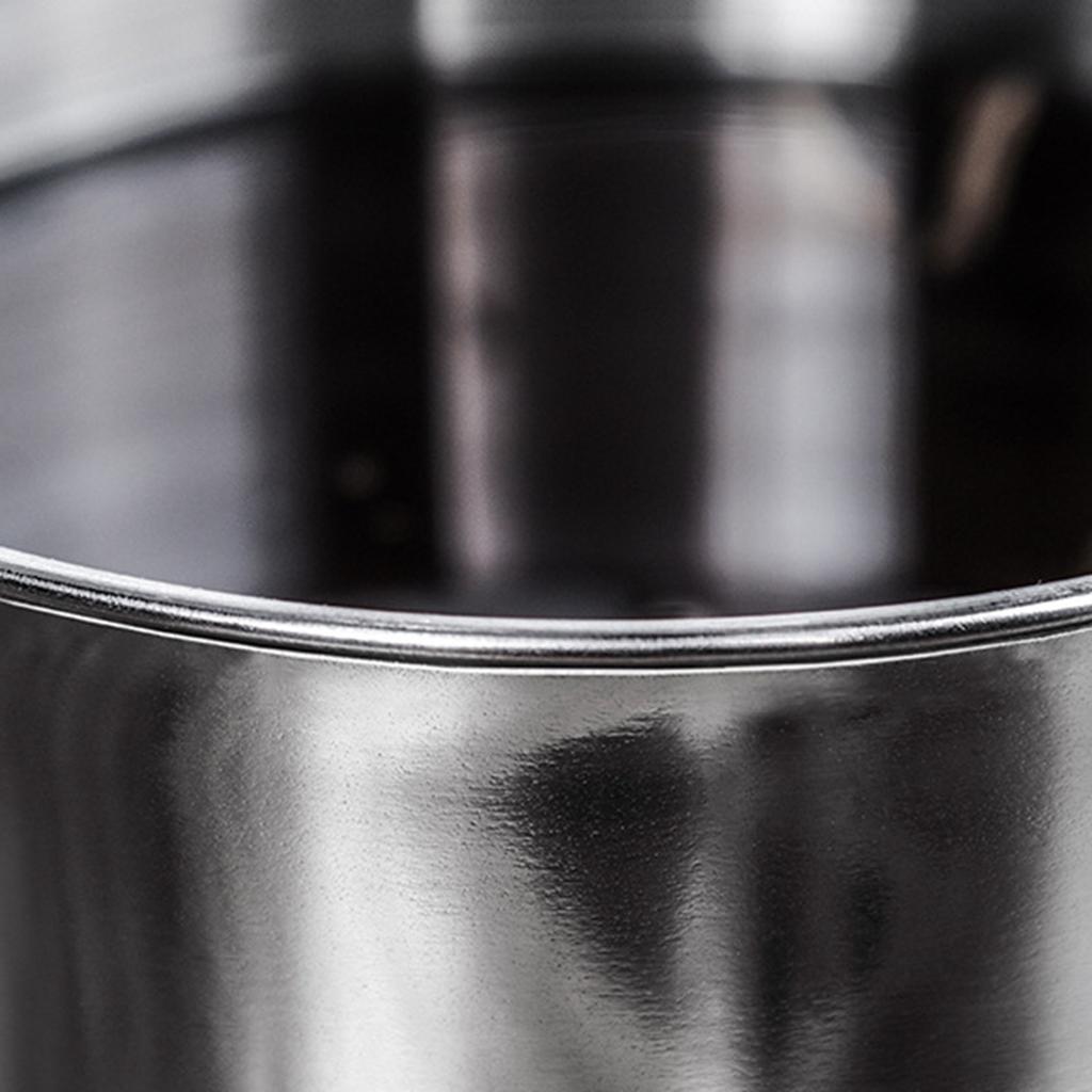 Portable Water Cup 350ml 304 Stainless Steel Rust Proof Tea Mug with Lid and Handle for Milk Juice Drink