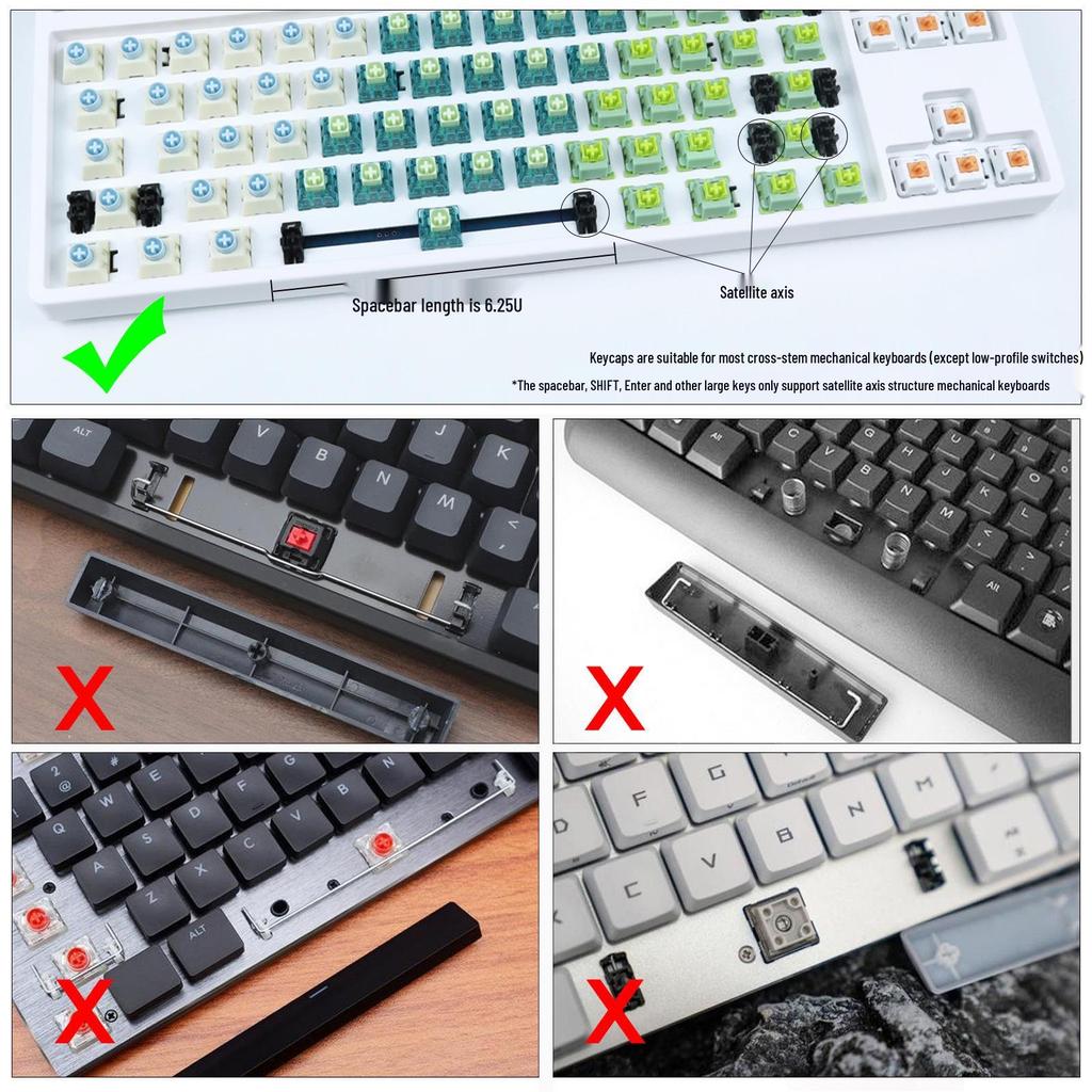 Cherry Height PBT Сублимационная Градиентная Двухцветная Клавиша для Wooting Кастомных Механических Клавиатур