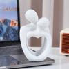 Couple Sculpture Minimalist Resin Hugging Lovers Statue Desktop Abstract Couple Statue for Home Decor Anniversary Valentine's Day Gift