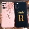 Чехол для Oppo A52 A72 A92 Милая Корона Буквы Чехол Мягкий Силиконовый Чехол для Телефона Для Oppo A72 A 72 92 OppoA52 OppoA72 Задняя Крышка Capa